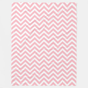 Cobertor De Velo Teste padrão do rosa e o branco grande de Chevron
