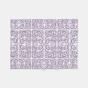 Cobertor De Velo Teste padrão do scrollwork da lavanda