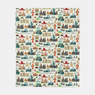 Cobertor De Velo Teste padrão dos símbolos dos Estados Unidos