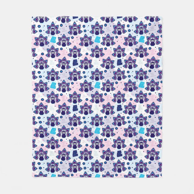 Cobertor De Velo teste padrão exótico do pavão de india (Frente)