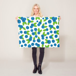 Cobertor De Velo Teste padrão fresco do mirtilo