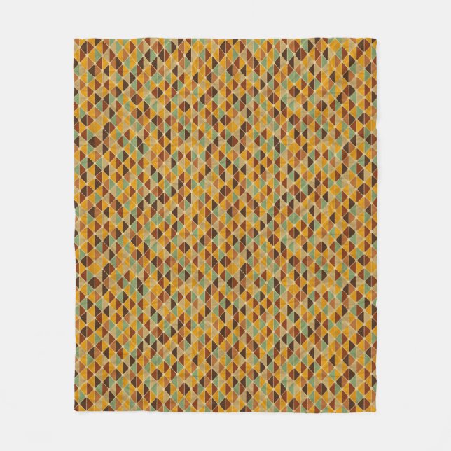Cobertor De Velo Teste padrão geométrico retro 3 (Frente)