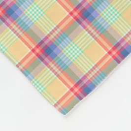 Cobertor De Velo Teste padrão Pastel brilhante da xadrez