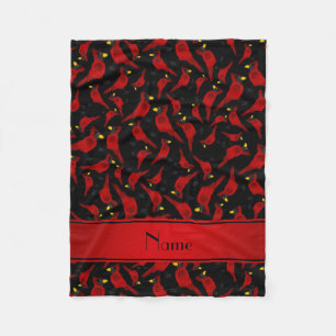 Cobertor De Velo Teste padrão preto conhecido personalizado dos