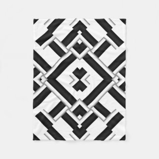 Cobertor De Velo Teste padrão preto e branco