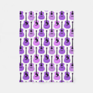 Cobertor De Velo Teste padrão roxo das guitarra acústicas