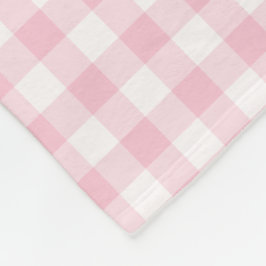 Cobertor De Velo Teste padrão verificado guingão do rosa Pastel e