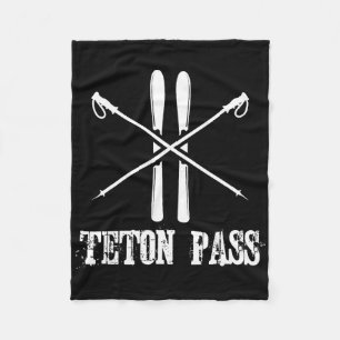 Cobertor De Velo Teton P Wyoming Esquiador de esqui alpino nórdico