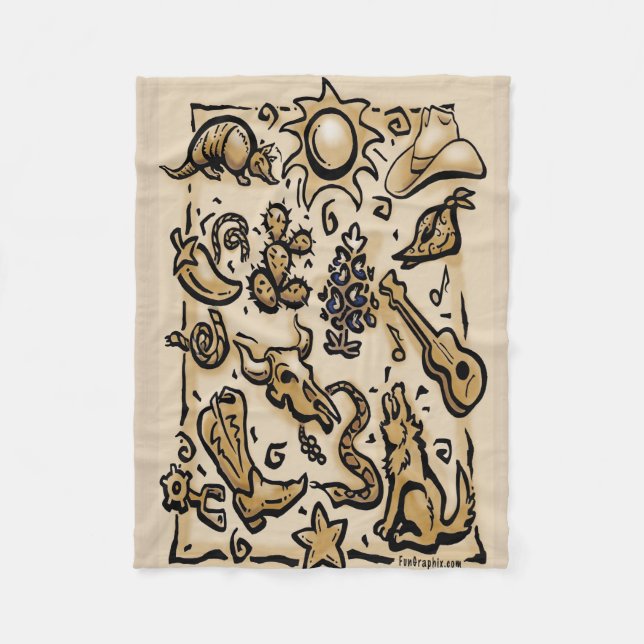 Cobertor De Velo Texas Thangs (Frente)