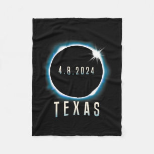 Cobertor De Velo Texas Total Solar Eclipse 2024 Blue April 8 Men Wo
