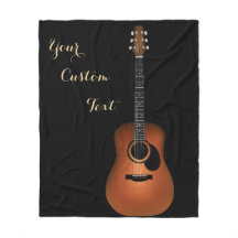 Texto customizável da guitarra acústica