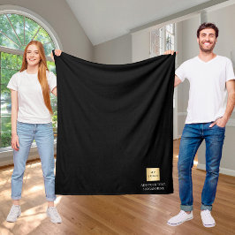 Cobertor De Velo Texto de presente da empresa personalizado do logo