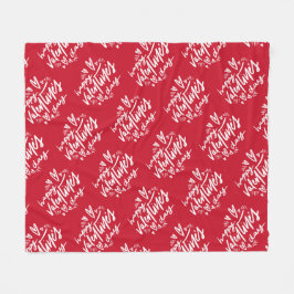 Cobertor De Velo Texto do Nome Personalizado do feliz dia de os nam