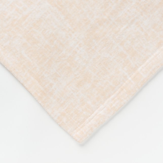 Cobertor De Velo Textura bege e pêssego com branco. (Quina)