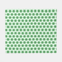 Cobertor De Velo Textura de Bola de Futebol - Verde  