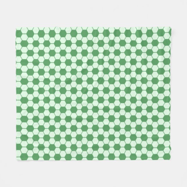Cobertor De Velo Textura de Bola de Futebol - Verde   (Frente (Horizontal))