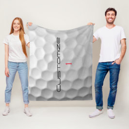 Cobertor De Velo Textura de Bola de Golfe Branca Com Reentrâncias N