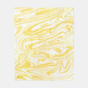 Cobertor De Velo Textura de mármore amarelo. Desenho manual