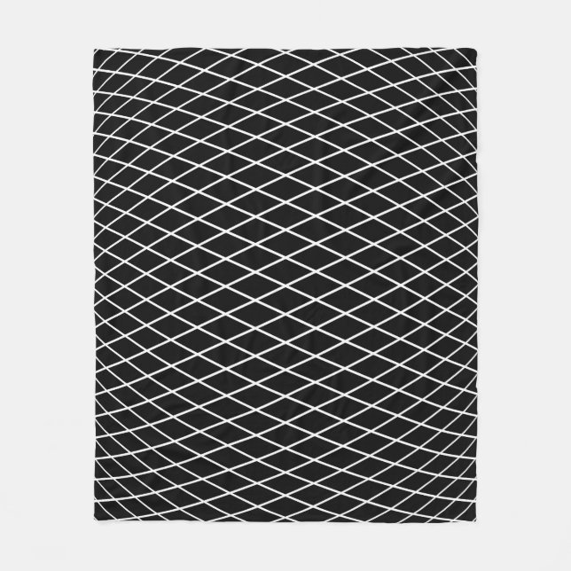 Cobertor De Velo Textura geométrica de lattice de diamante. (Frente)