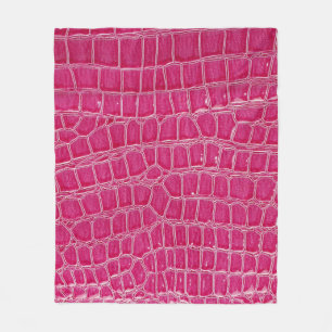 Cobertor De Velo Textura Padrão do Alligador Rosa