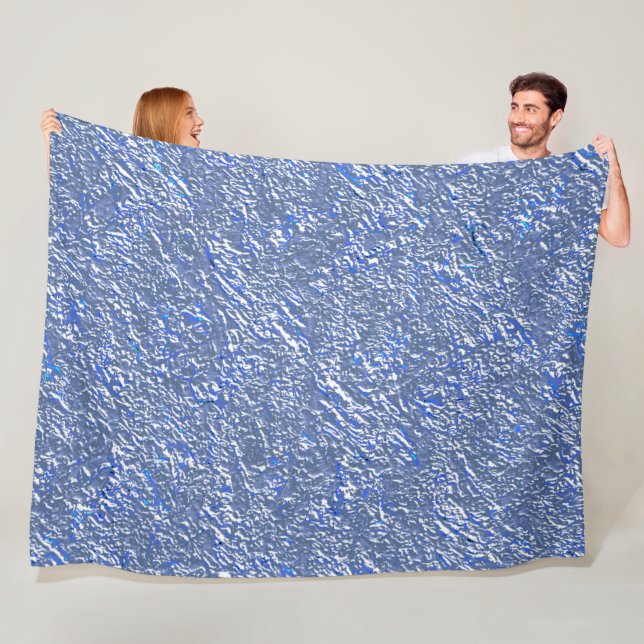 Cobertor De Velo Textura rústica azul e livro (In Situ)