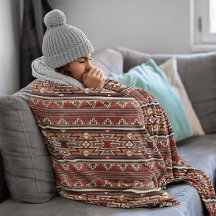 Textura Têxtil Étnica Tribal Aztec América Nativa