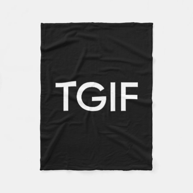 Cobertor De Velo Tgif Divertido Obrigado Deus Declaração Sexta-feir (Frente)