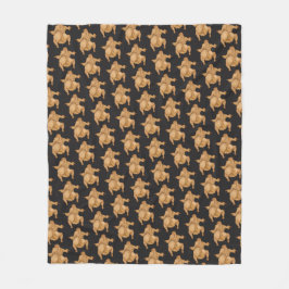 Cobertor De Velo Thanksgiving Twerkey Fleece Blanket