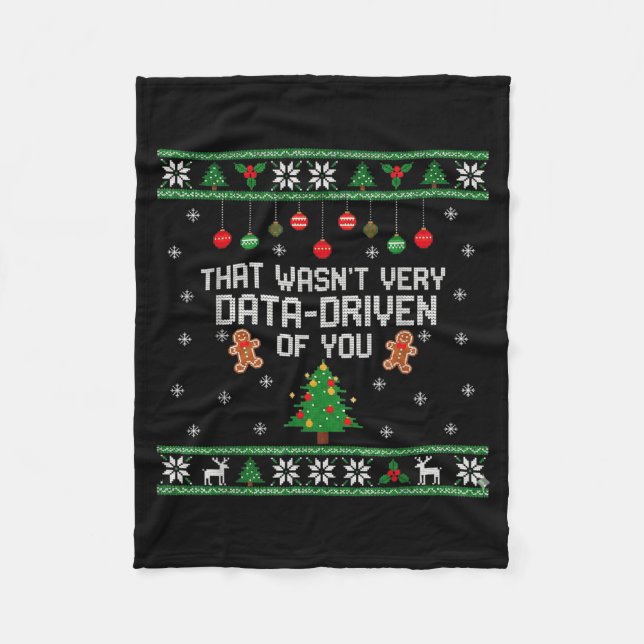 Cobertor De Velo That Wasn't Very Data Driven Of You Ugly Christmas (Frente)