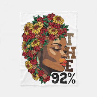 Cobertor De Velo The 92 Percent Floral Black Women Black History Mo
