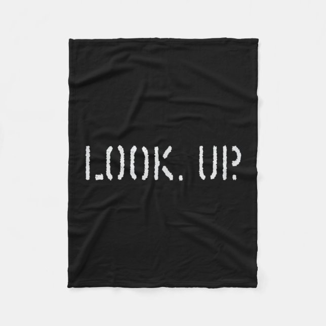 Cobertor De Velo The Look Up Keep Looking Up Motivational Tees  (Frente)