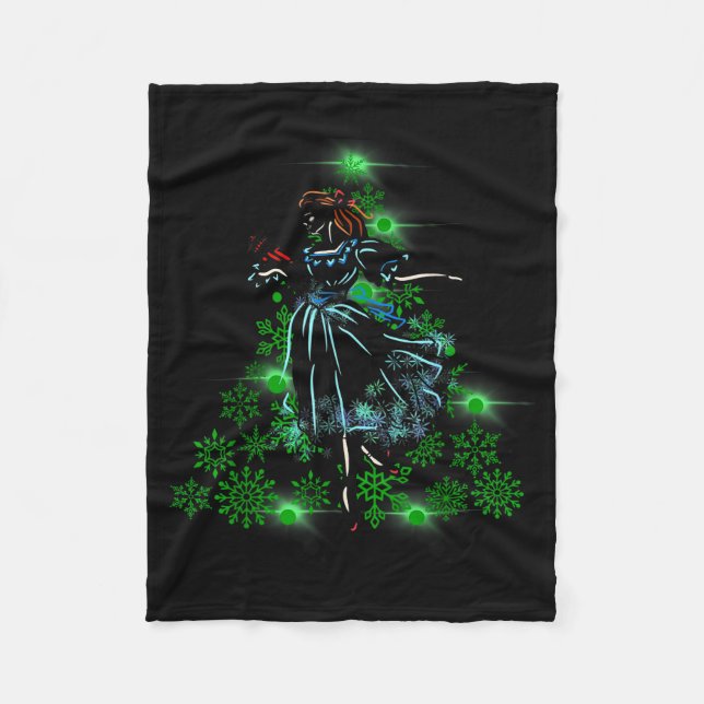 Cobertor De Velo The Nutcracker Ballet And Clara Marie Christmas Tr (Frente)