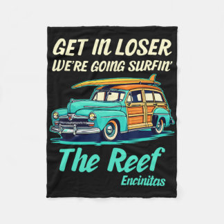 Cobertor De Velo The Reef Encinitas Surf California Women Men Vinta