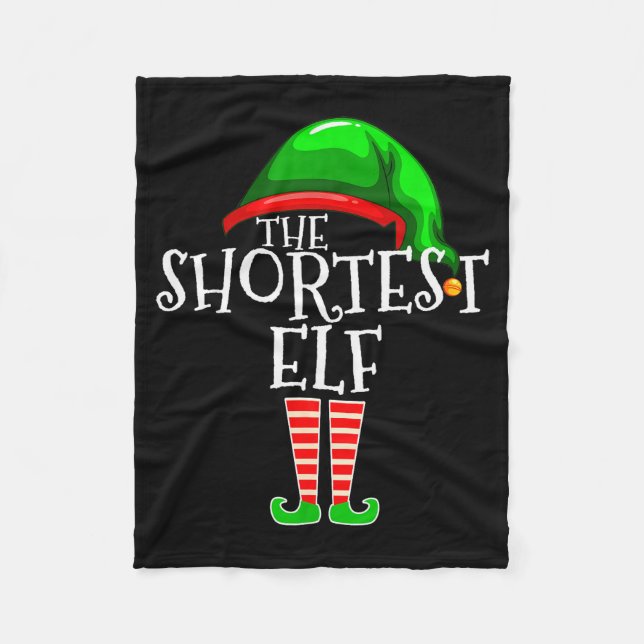Cobertor De Velo The Shortest Elf Family Matching Group Christmas G (Frente)