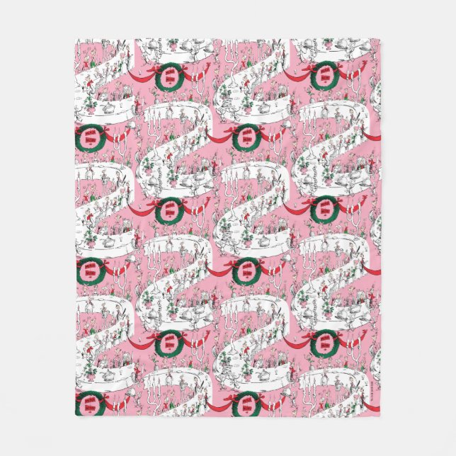 Cobertor De Velo The Whos' Merry Christmas Feast (Frente)