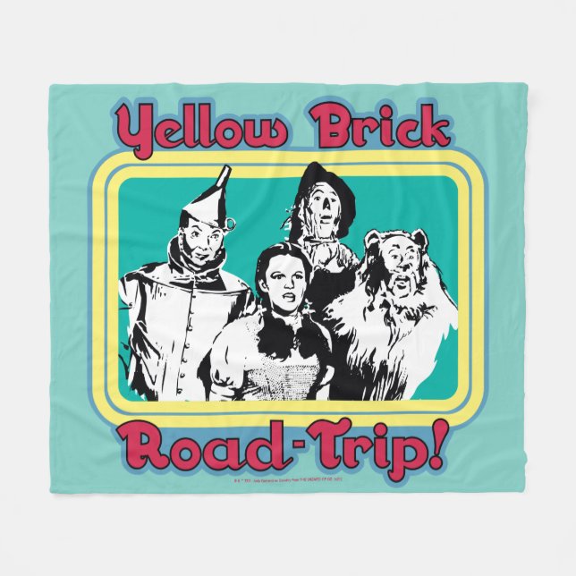 Cobertor De Velo The Wizard Of Oz™ | Yellow Brick Road-Trip! (Frente (Horizontal))