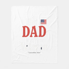 Cobertor De Velo This Dad is a Veteran Blanket – Heartfelt Gift