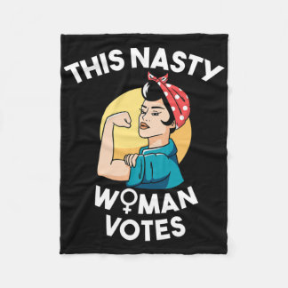 Cobertor De Velo This Nasty Woman Votes Feminist For Biden And Harr