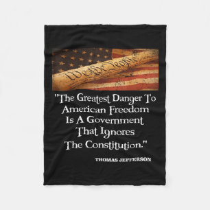 Cobertor De Velo Thomas Jefferson O Maior Perigo Para A Liberdade Q