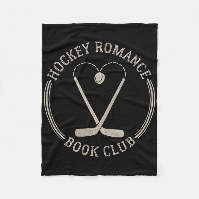 Cobertor De Velo Threadless Grey Sky Chai Hockey Romance Clube do L (Frente)