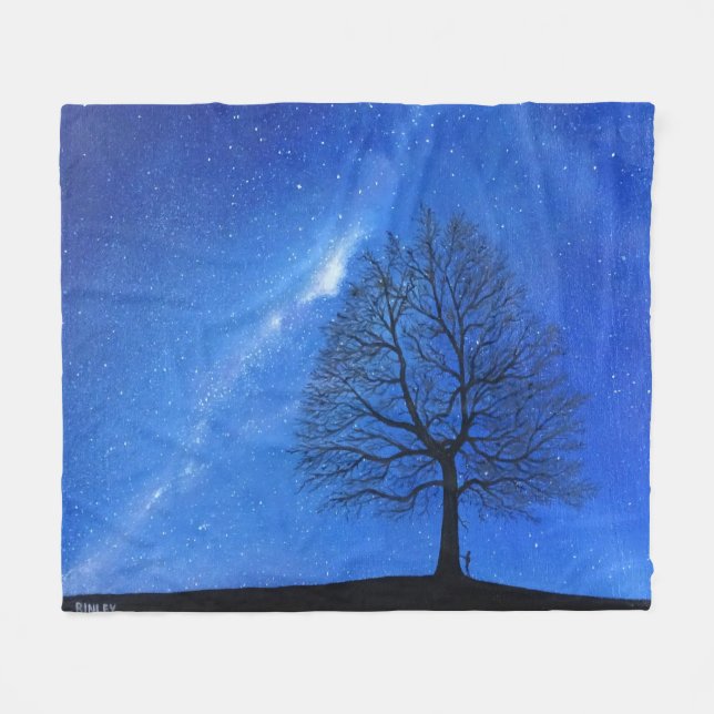 Cobertor De Velo Throw Blanket - "The Heavens Declare" (Frente (Horizontal))