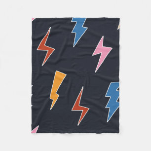 Cobertor De Velo Thunderbols sem soldadura, raios desenhados à mã