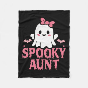 Cobertor De Velo Tia Família Bonita Branca Fantasma Boo Halloween