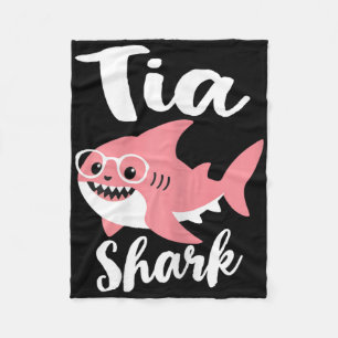 Cobertor De Velo Tia Shark Dia de as mães Vovó Engraçado