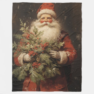 Cobertor De Velo Tidings Honradas Pelo Tempo, Cherned Yule Blanket