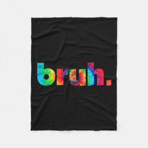 Cobertor De Velo Tie Dye Brah Irmão Dude Saudação Slang Engraçado M
