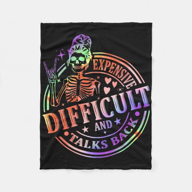 Cobertor De Velo Tie Dye Dispendisive Difícil E Fala Com Mães Ck D (Frente)