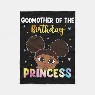 Cobertor De Velo Tie Dye Godman A Princesa Negra de Aniversário