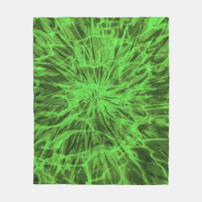 COBERTOR DE VELO TIE DYE GREEN (Frente)