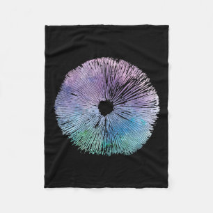 Cobertor De Velo Tie Dye Mushroom Boné Spore Selvagens Cogumelos Se